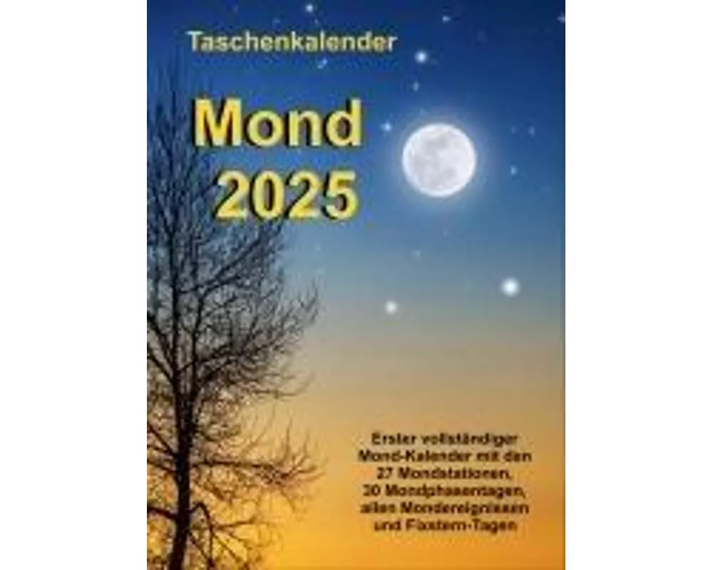 Taschenkalender Mond 2025