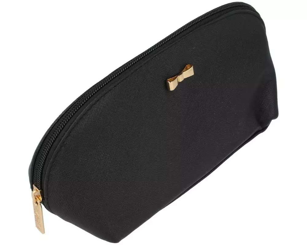 Parsa Beauty Kosmetiktasche Kunstleder schwarz 1 Stück