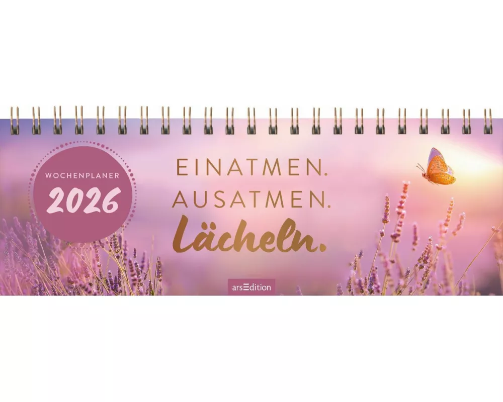 Tischkalender Einatmen. Ausatmen. Lächeln. 2026