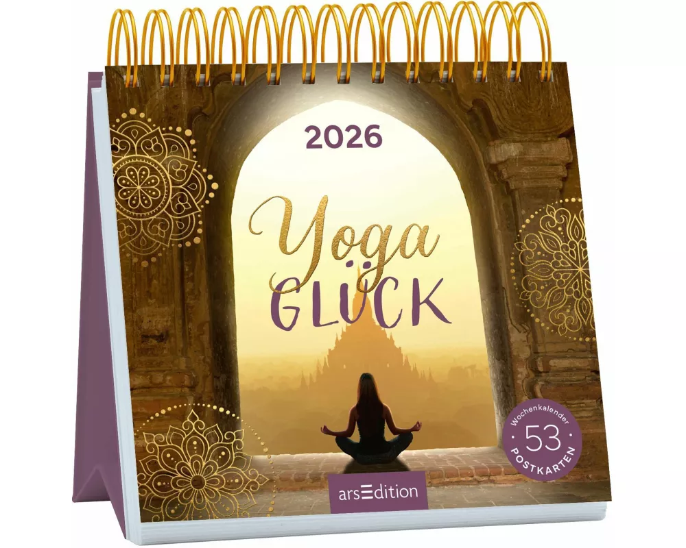 Postkartenkalender Yogaglück 2026