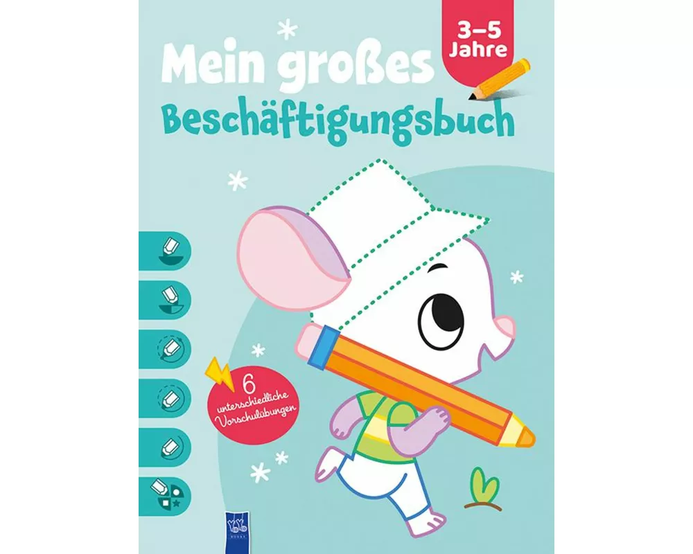 Mein großes Beschäftigungsbuch 3-5 Jahre (Cover Maus)