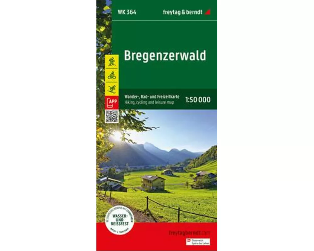 freytag & berndt Wanderkarte WK 364 Bregenzerwald 1:50.000