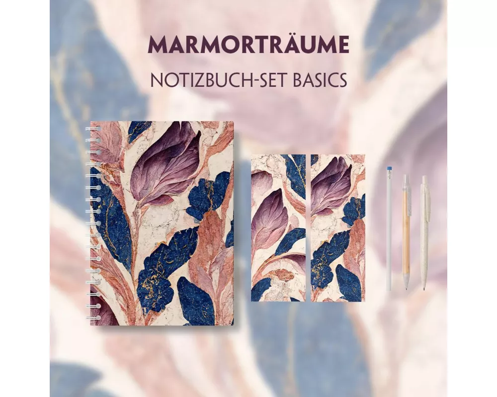 Marmorträume Schreibset Basics - Ästhetische Eleganz trifft nachhaltiges Design