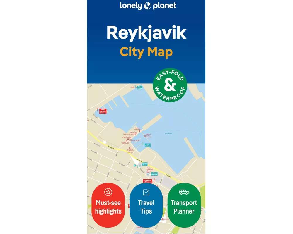 Lonely Planet Reykjavik City Map