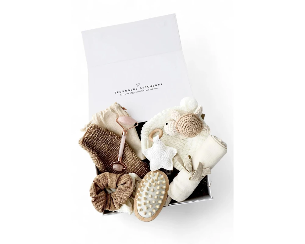 Oykami Mama-Baby Geschenkbox Elora Weiss