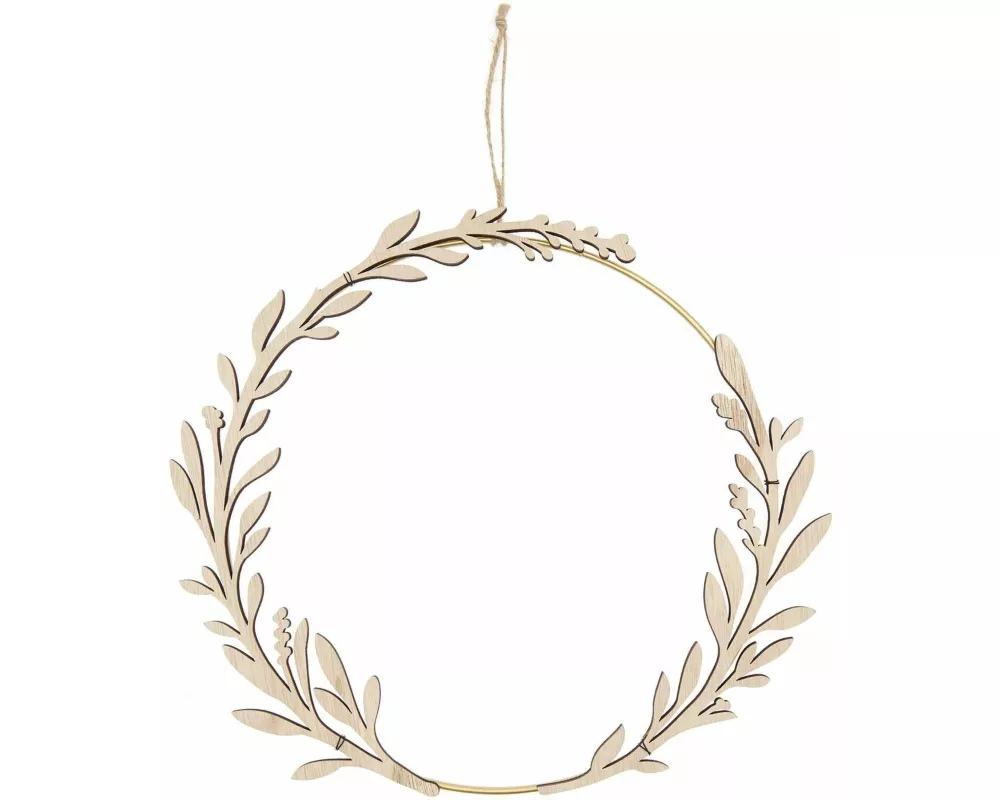 Rankenkranz Holz, Ø 27cm, H 0,5cm