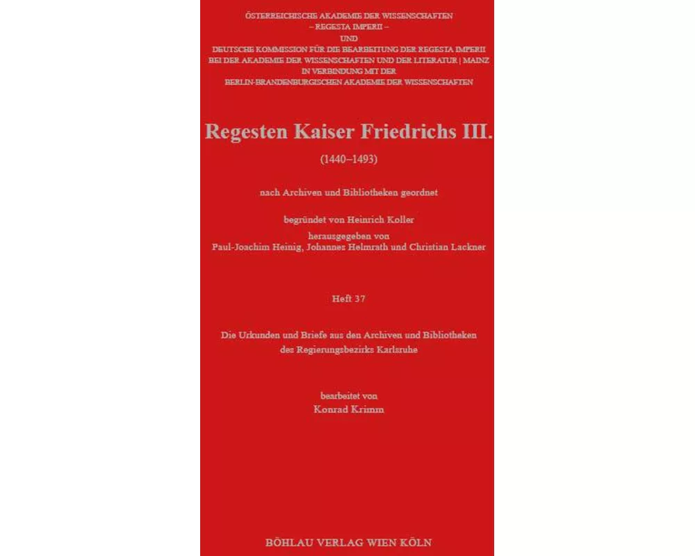 Die Urkunden und Briefe aus den Archiven und Bibliotheken des Regierungsbezirks Karlsruhe