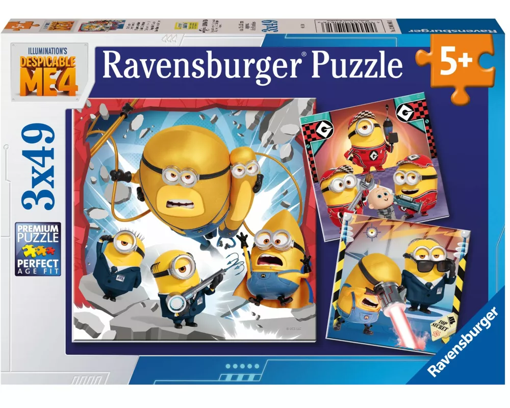 Kinderpuzzle 3x49 Teile - Minions - Noch immer unverbesserlich
