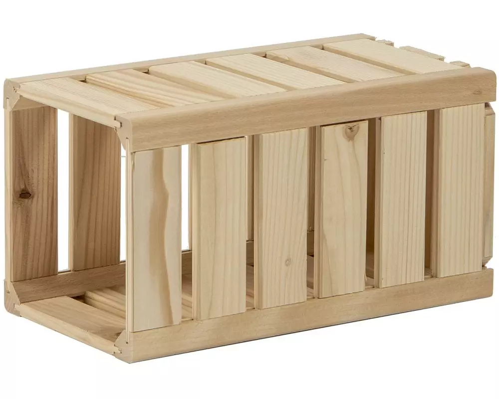 Holz Zollhaus Holzharasse A 17.5 x 17.5 cm schweizer Holz