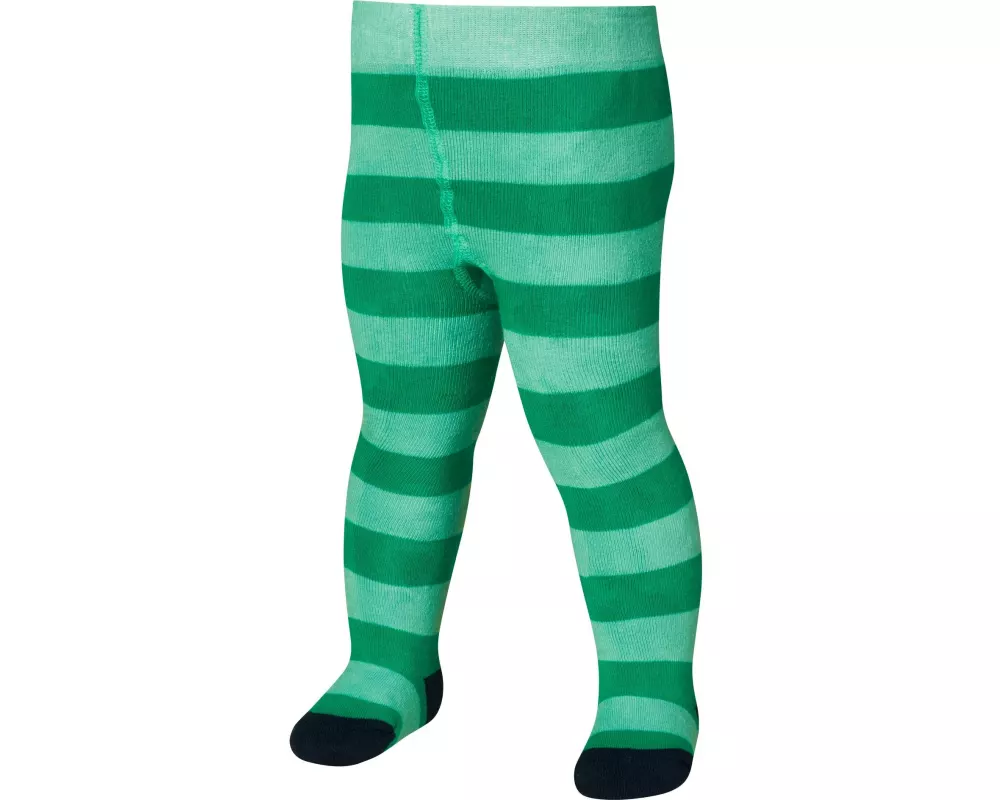 Playshoes Thermo-Strumpfhosen Block-Ringel Gr. 110/116 Hellgrün
