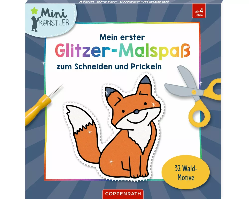 Mein erster Glitzer-Malspaß zum Schneiden und Prickeln