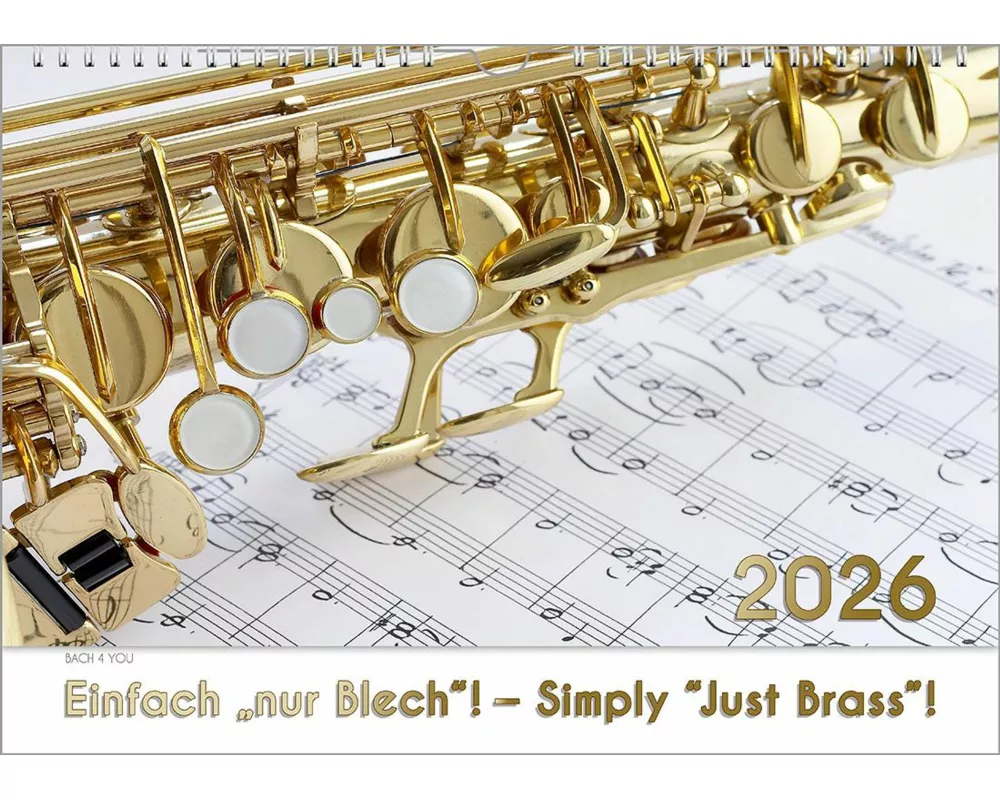 Blech-Instrumente - Musik-Kalender 2026, DIN A4