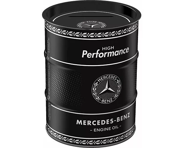 Spardose Ölfass. Mercedes-Benz / Engine Oil