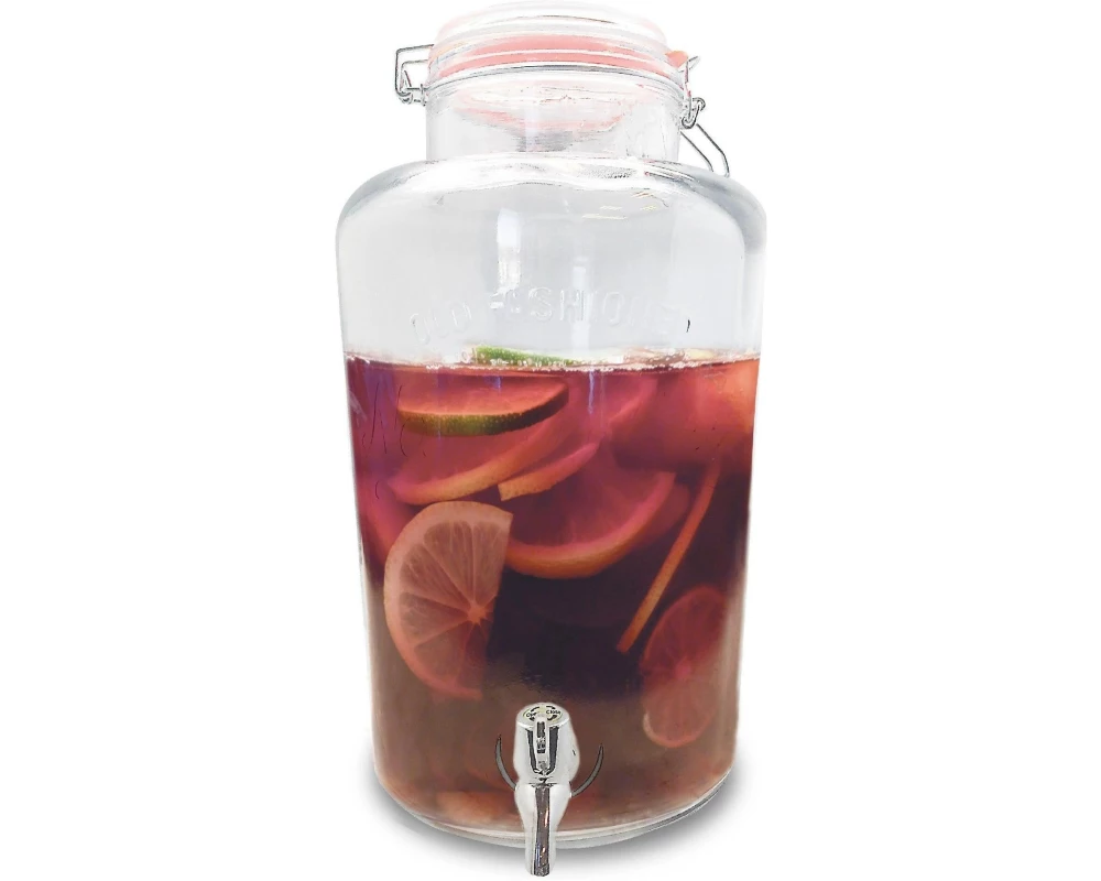 Vin Bouquet Getränkespender Getränkespender 8 Liter, Transparent