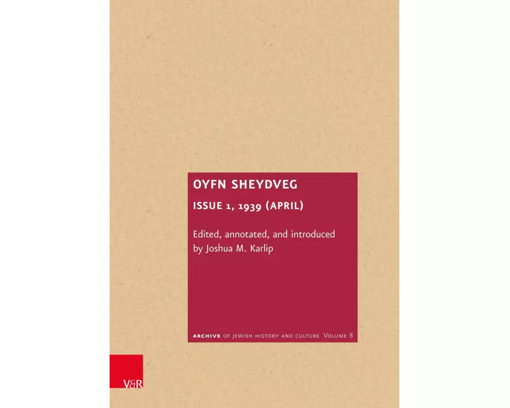 Oyfn Sheydveg. Issue 1, 1939 (April)