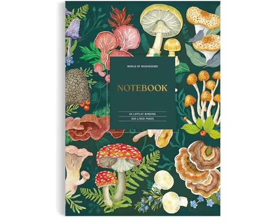 World of Mushrooms Premium A5 Notebook