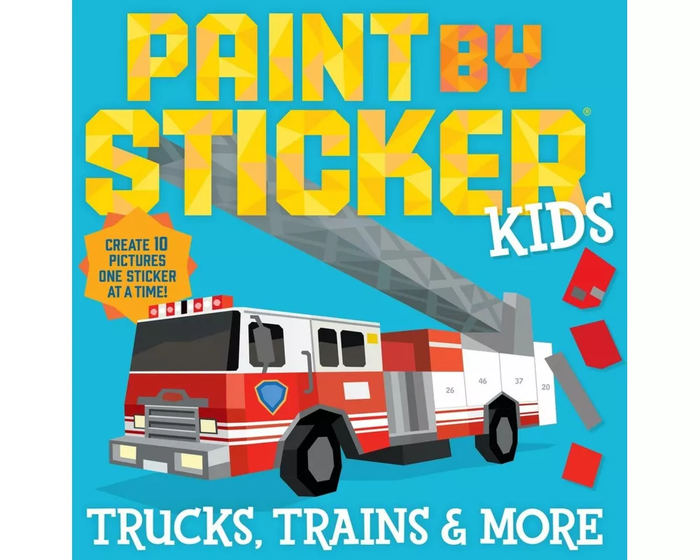 Paint by Sticker Kids: Trucks, Trains & More