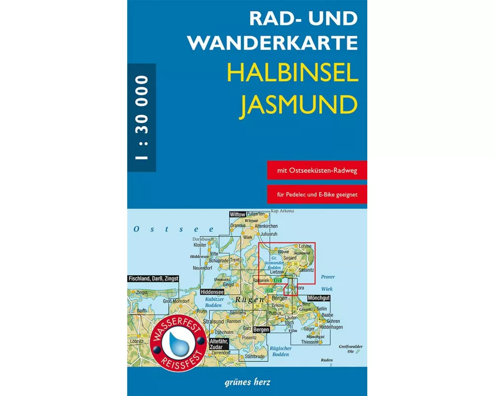 Rad- und Wanderkarte Halbinsel Jasmund