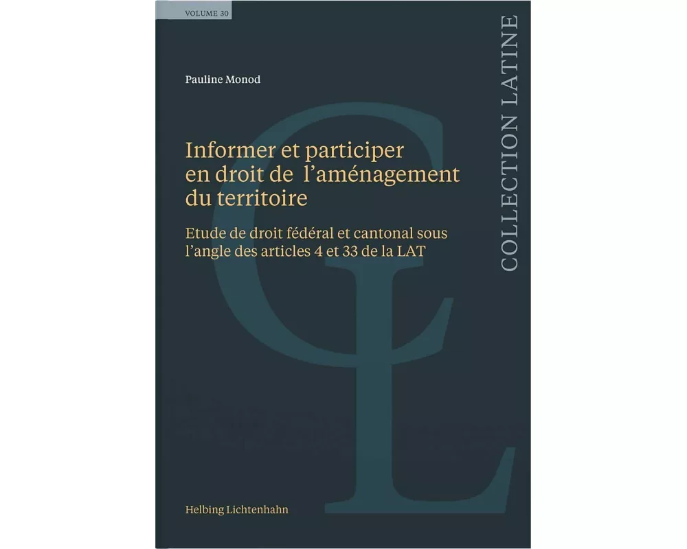 Informer et participer en droit de l’aménagement du territoire