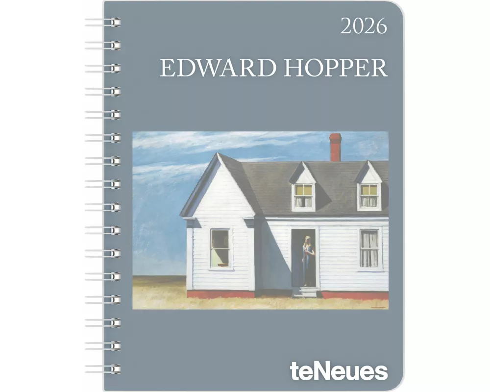 teNeues - Edward Hopper Diary 2026 – Buchkalender 17x22 cm | Wochenkalender Deluxe mit Meisterwerken des amerikanischen Realismus für Hopper-Fans & Ku