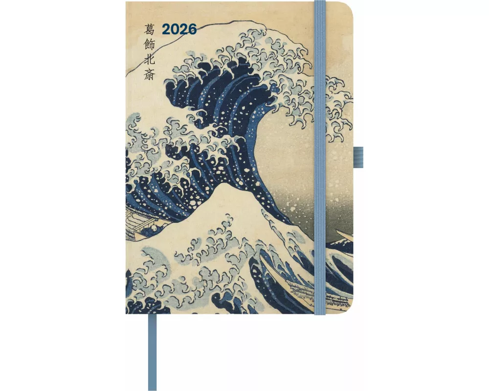 teNeues - ArtDiary Hokusai 2026 – Buchkalender 16x22 cm | ArtDiary Wochenkalender mit Ukiyo-e-Motiven für Hokusai-Fans & Liebhaber japanischer Kunst