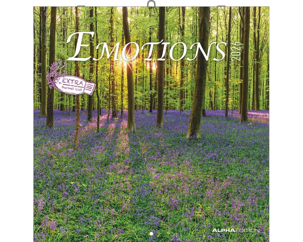 Alpha Edition - Emotions 2026 – Wandkalender 30×30 cm mit Landschaftsfotografien & Platz für Notizen, Broschürenkalender mit Ferienterminen, inspirier