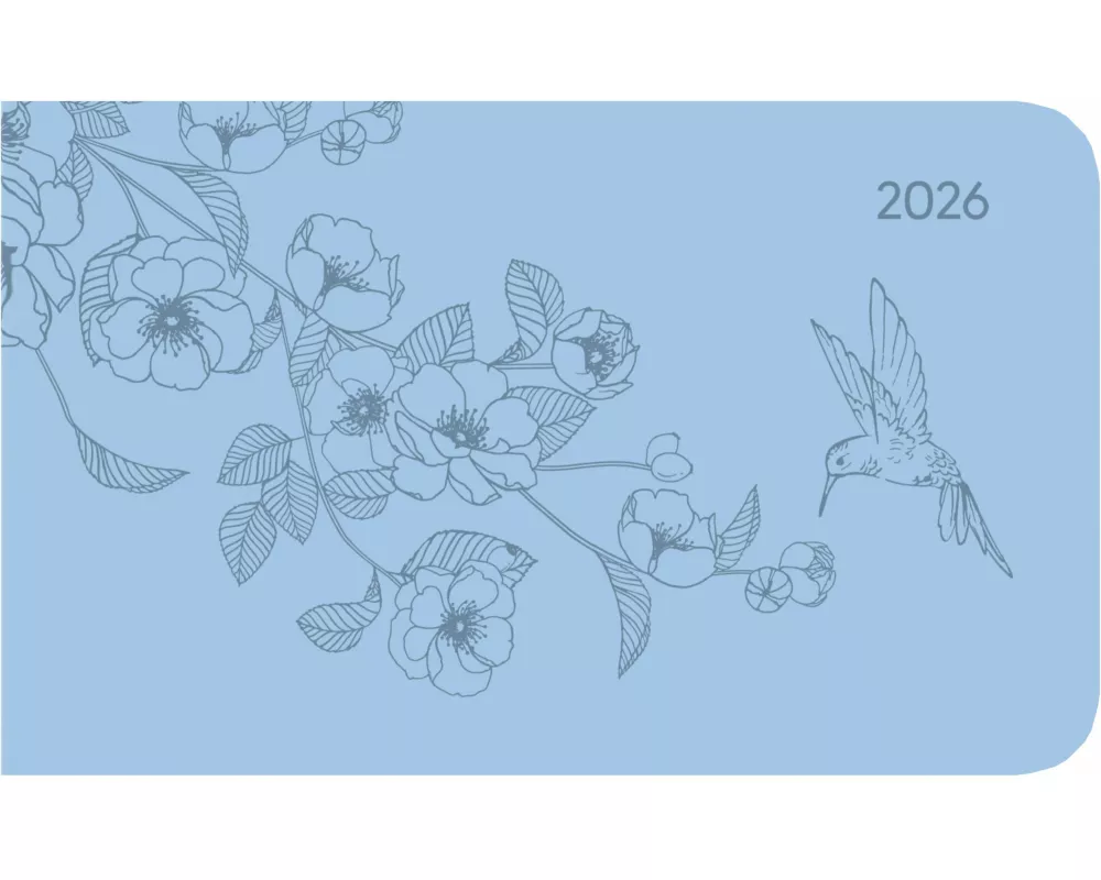 Alpha Edition - Ladytimer TO GO Deluxe Sky 2026 – Taschenkalender 9 x 15 cm – Weekly – hochwertiger Planer mit Tucson-Einband & Motivprägung – 128 Sei