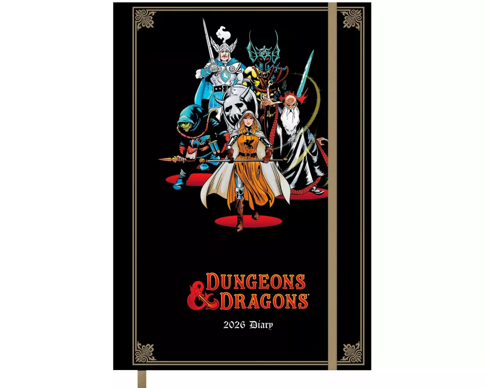 Pyramid - DUNGEONS & DRAGONS 2026 – Buchkalender A5 (14,8×21 cm) mit epischen Illustrationen, Charakteren & Symbolen aus dem Fantasy-Rollenspiel – Pla