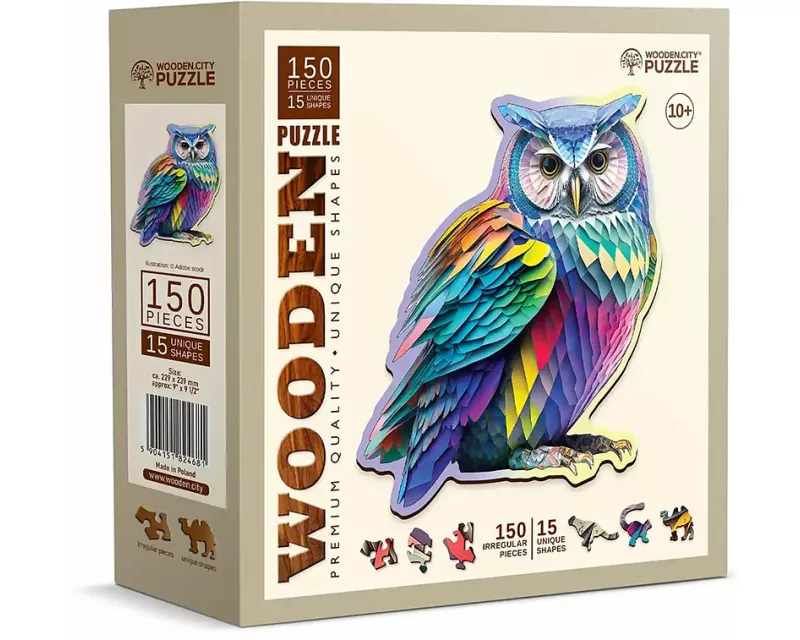 Holzpuzzle M Trendy Owl