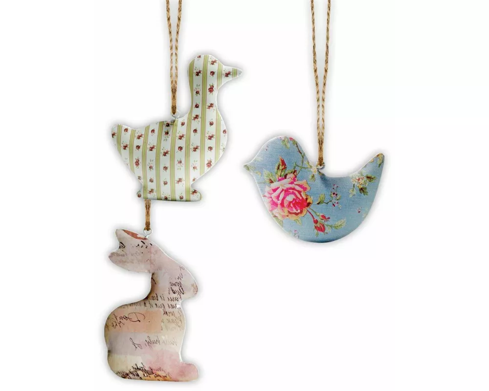 3er-Set Deko-Anhänger 'Fröhliche Ostern'