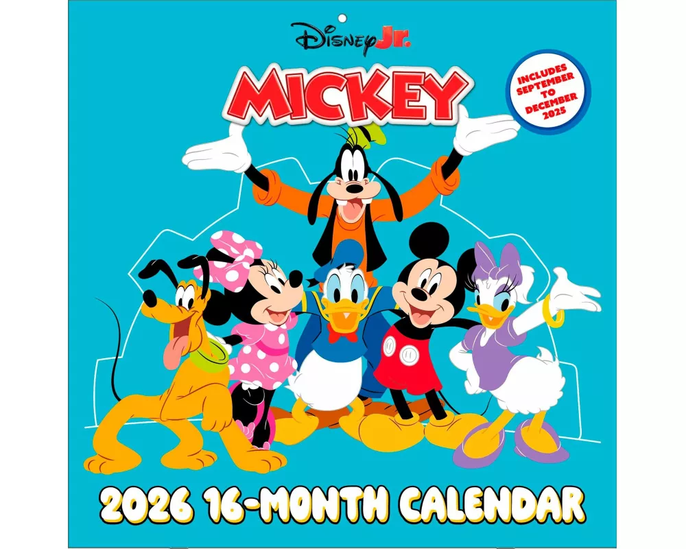 Pyramid - MICKEY & MINNIE MOUSE 2026 – Broschürenkalender 30×30 cm mit Disney-Klassikern – Wandkalender für Kinder & Familien