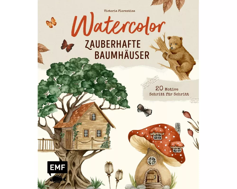Watercolor – Zauberhafte Baumhäuser malen