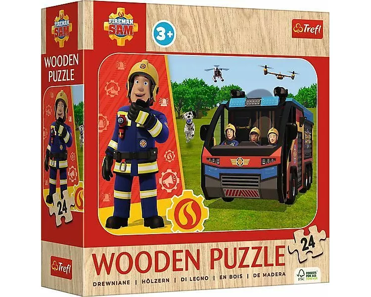 Holz Puzzle Junior 24 - Feuerwehrmann Sam