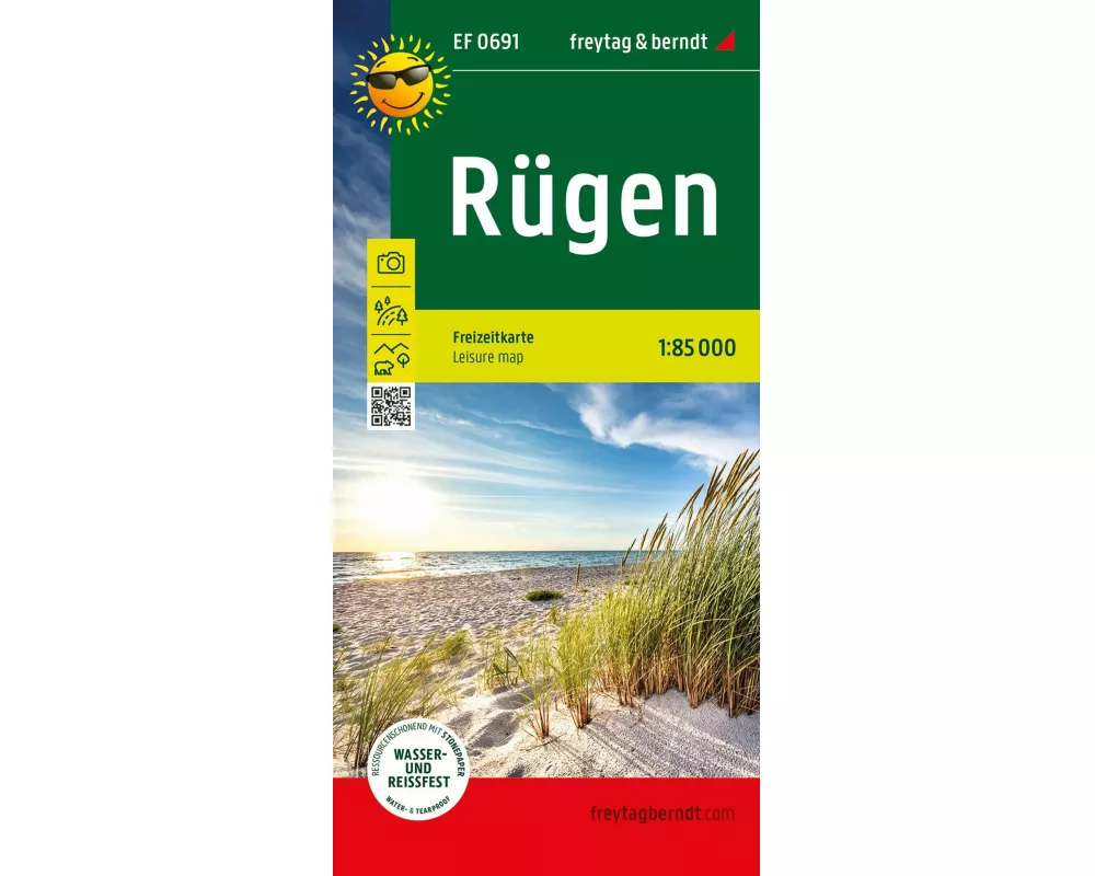 Rügen, Freizeitkarte 1:85.000, freytag & berndt