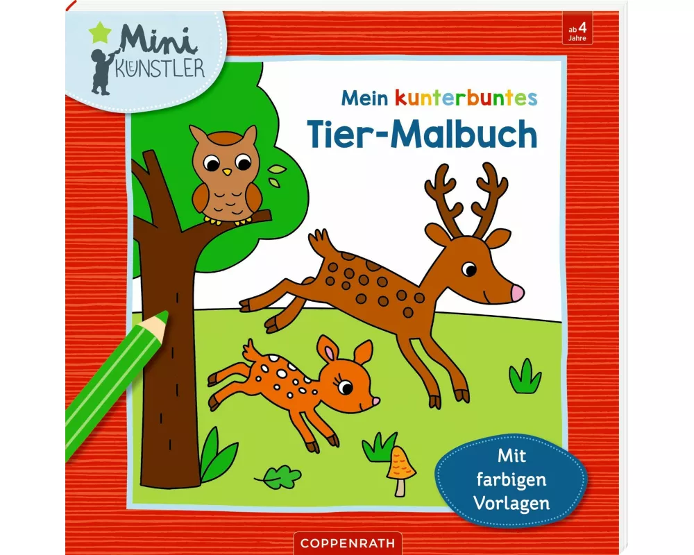 Mein kunterbuntes Tier-Malbuch