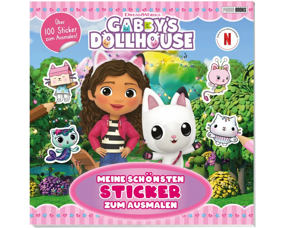 Gabby's Dollhouse: Meine schönsten Sticker zum Ausmalen
