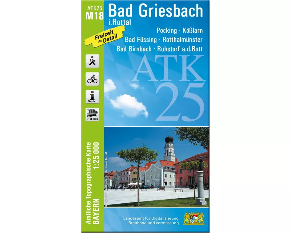 ATK25-M18 Bad Griesbach i.Rottal (Amtliche Topographische Karte 1:25000)