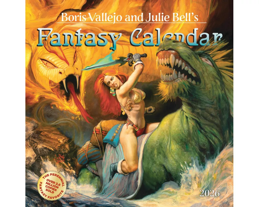 Boris Vallejo and Julie Bell's Fantasy Wall Calendar 2026