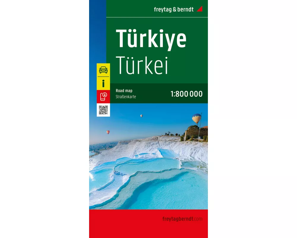 Türkei, Straßenkarte 1:800.000, freytag & berndt
