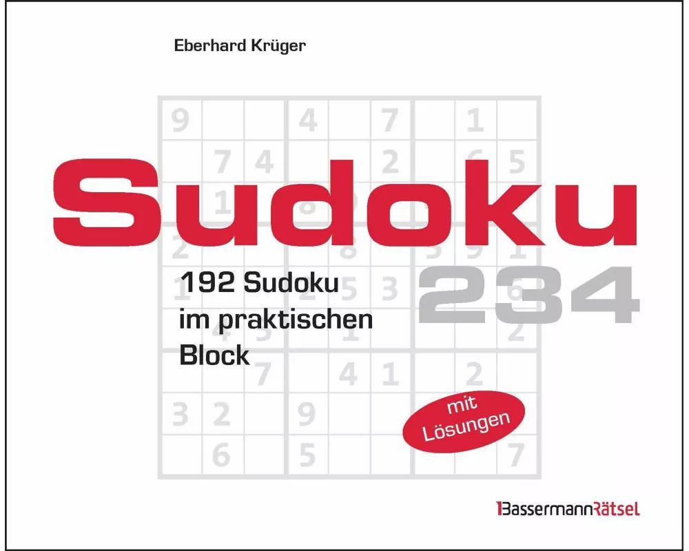 Sudokublock 234 (5 Exemplare à 2,99 €)