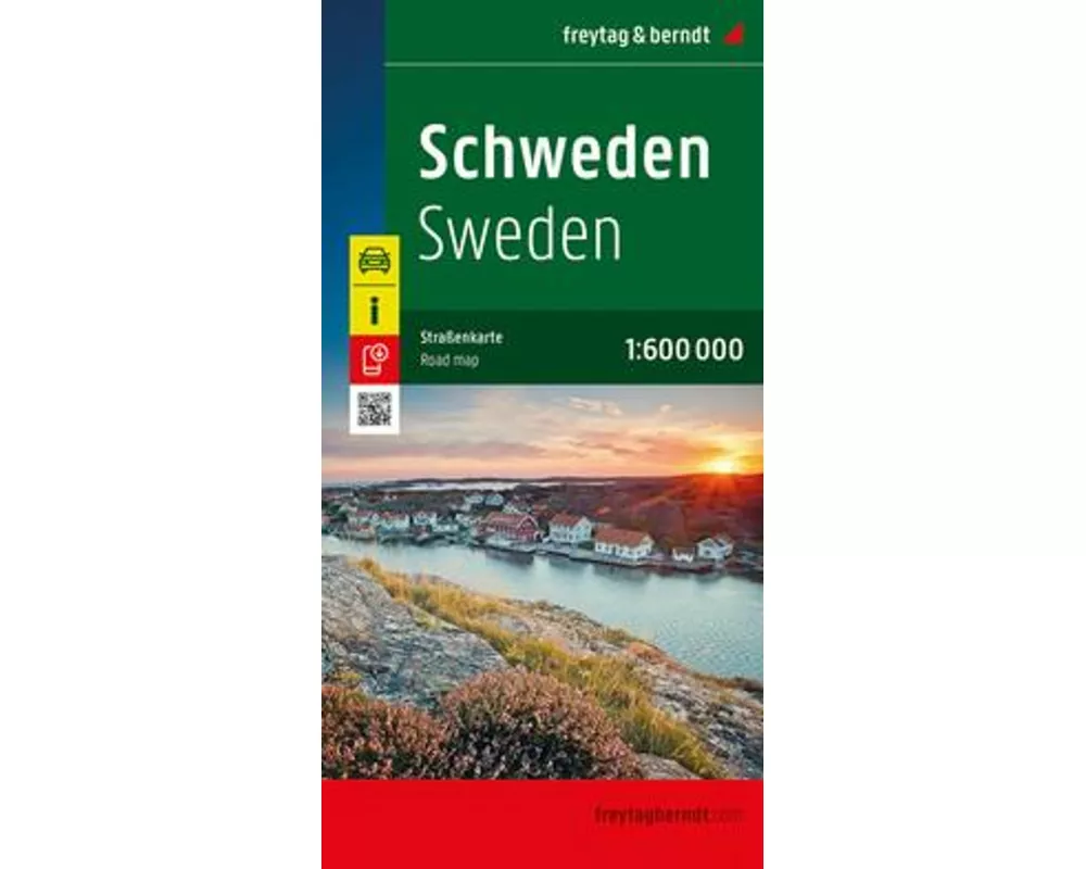 Schweden, Straßenkarte 1:600.000, freytag & berndt