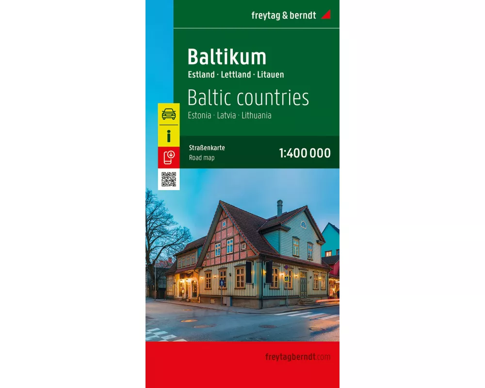 Baltikum, Straßenkarte 1:400.000, freytag & berndt
