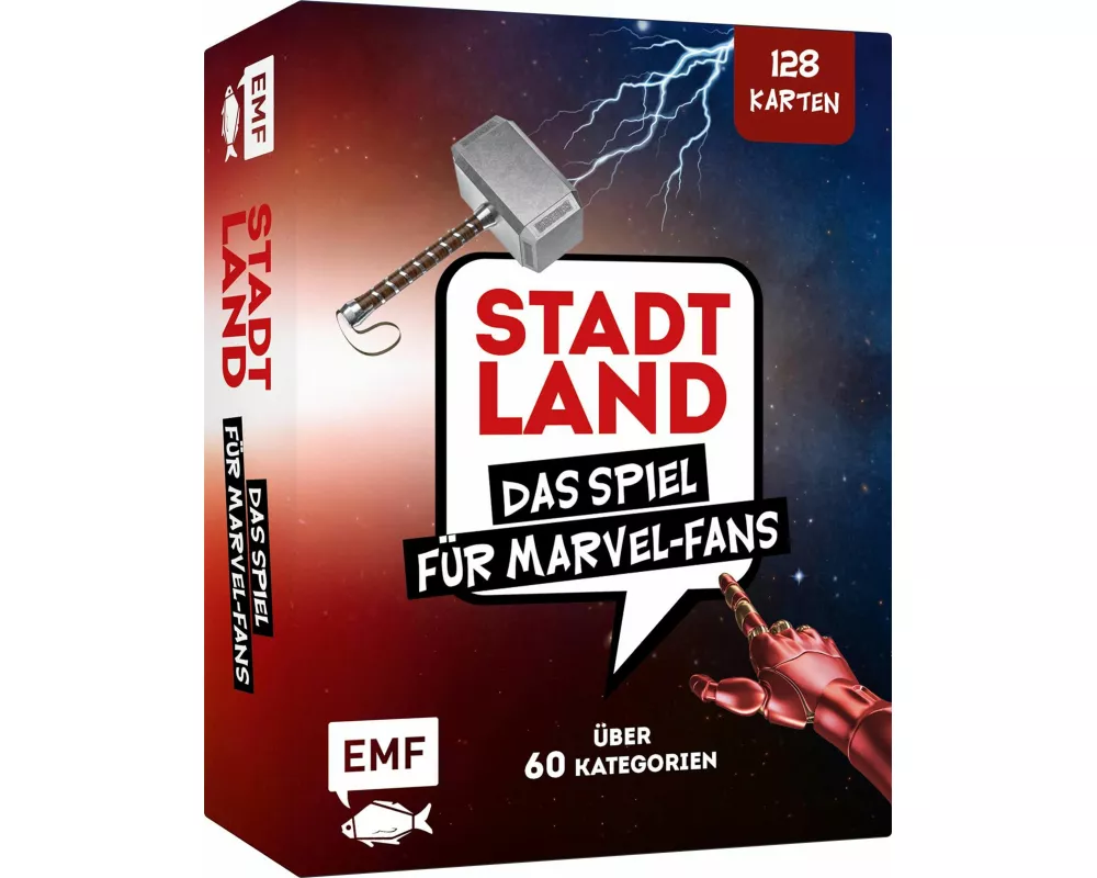 Kartenspiel: Stadt, Land, ... Das inoffizielle Spiel für Marvel-Fans mit 128 Karten