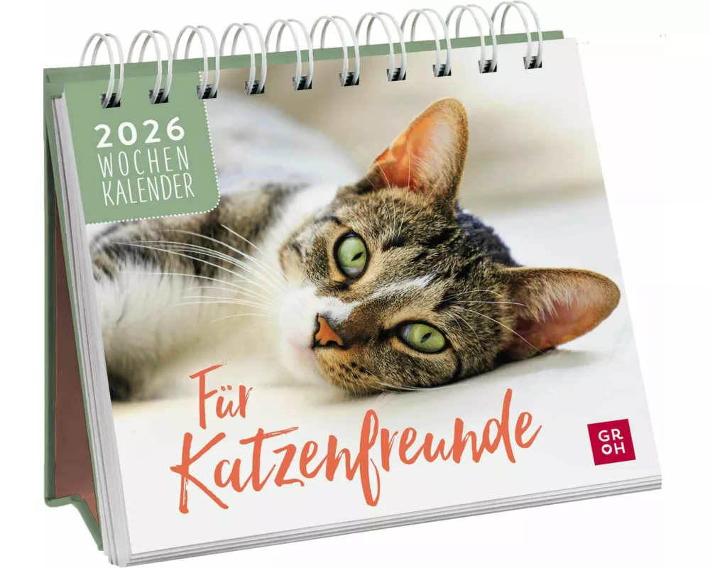 Mini-Wochenkalender 2026: Für Katzenfreunde