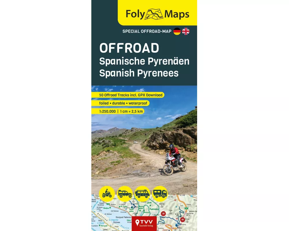 FolyMaps OFFROAD Spanische Pyrenäen 1:250 000