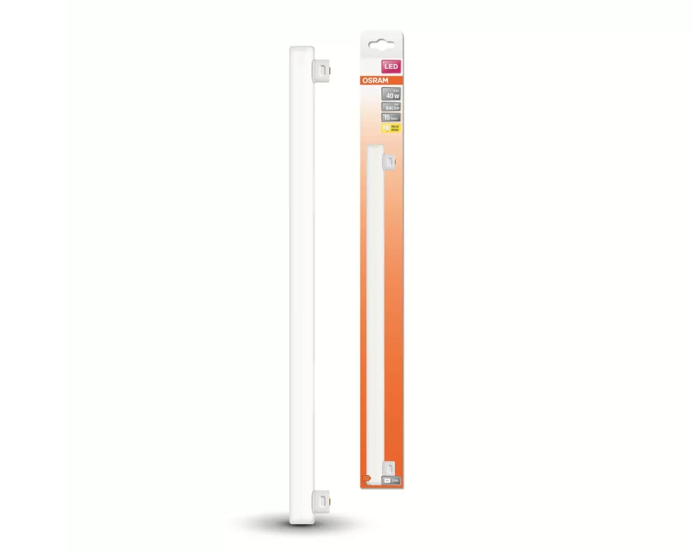 OSRAM Röhre LEDinestra Base, 6W, S14 s, Warmweiss (WW)