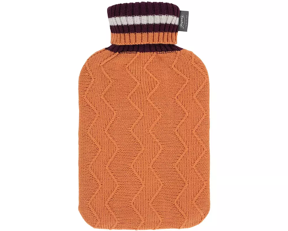 Fashy Wärmflasche mit Rollkragen 2 l Orange