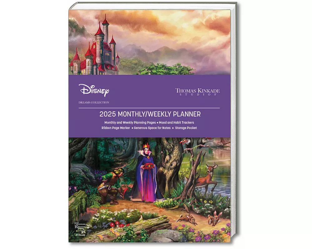 Disney Dreams Collection by Thomas Kinkade Studios 12-Month 2025 Monthly/Weekly