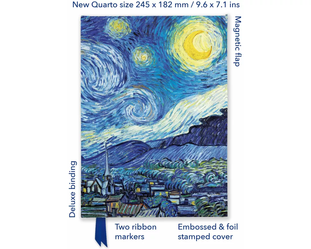 Vincent van Gogh: The Starry Night (Foiled Quarto Journal)