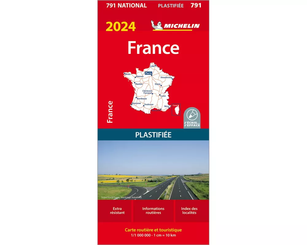 Michelin Frankreich 2024 (plastifiziert)